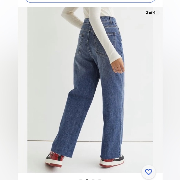 NWOT H&M Wide High Waist Ankle Length Size 10 - Picture 2 of 4